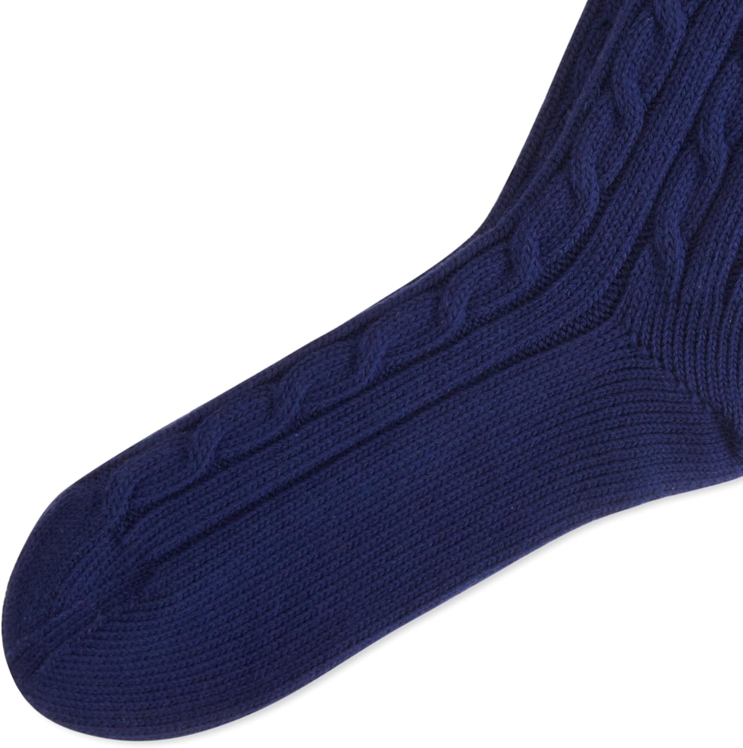 imagePOLO RALPH LAUREN Womens Cable Solid Color Crew SocksRoyal Blue