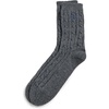 imagePOLO RALPH LAUREN Womens Cable Solid Color Crew SocksGrey Heather