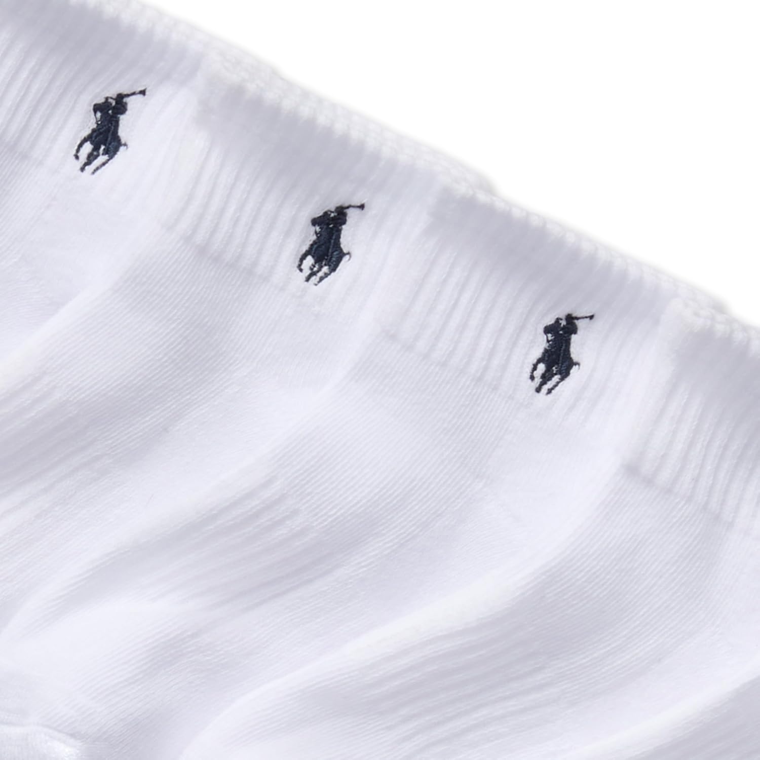 imagePOLO RALPH LAUREN Boys Athletic Performance Ankle Socks 6 Pair Pack Soft Cushioned ComfortWhite Cotton