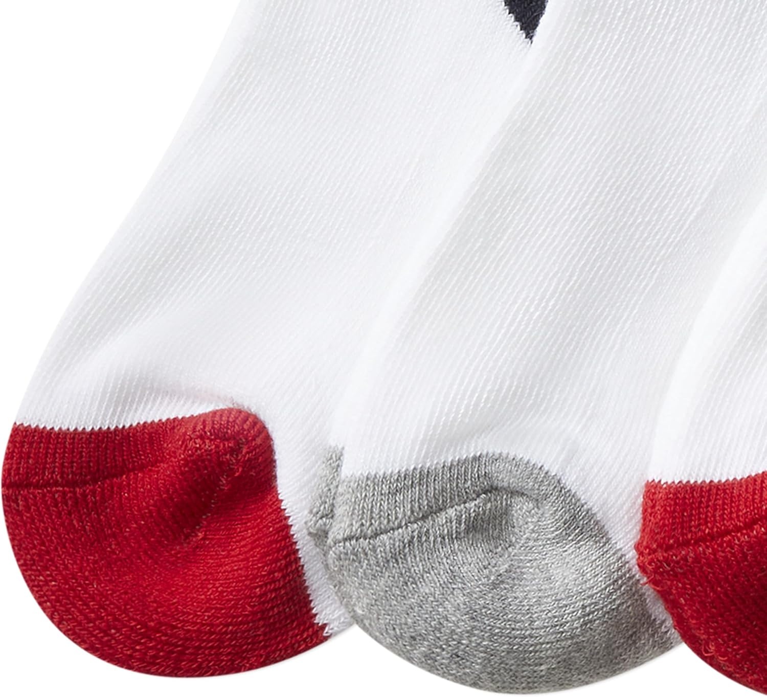imagePOLO RALPH LAUREN Boys Athletic Performance Crew Socks 6 Pair Pack Soft Cushioned ComfortWhite Assorted