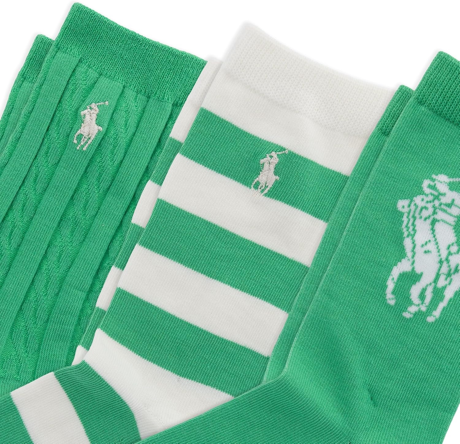 imagePOLO RALPH LAUREN Boys Candy Shop Multicolor Ankle Socks 1 Pair Pack Sustainable Cotton ComfortGreen