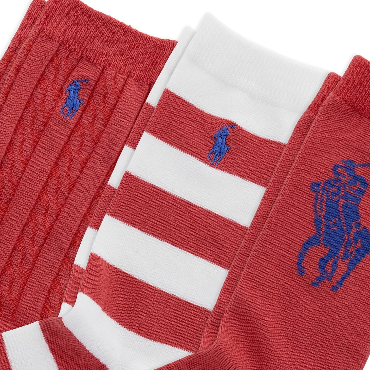 imagePOLO RALPH LAUREN Boys Candy Shop Multicolor Ankle Socks 1 Pair Pack Sustainable Cotton ComfortRed