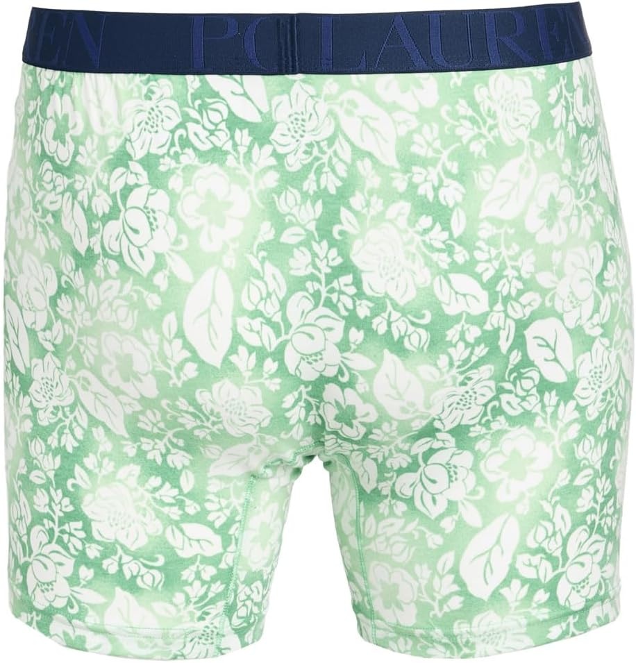 imagePOLO RALPH LAUREN Classic Fit Stretch Boxer BriefsPistachioIsle HeatherMangrove Floral