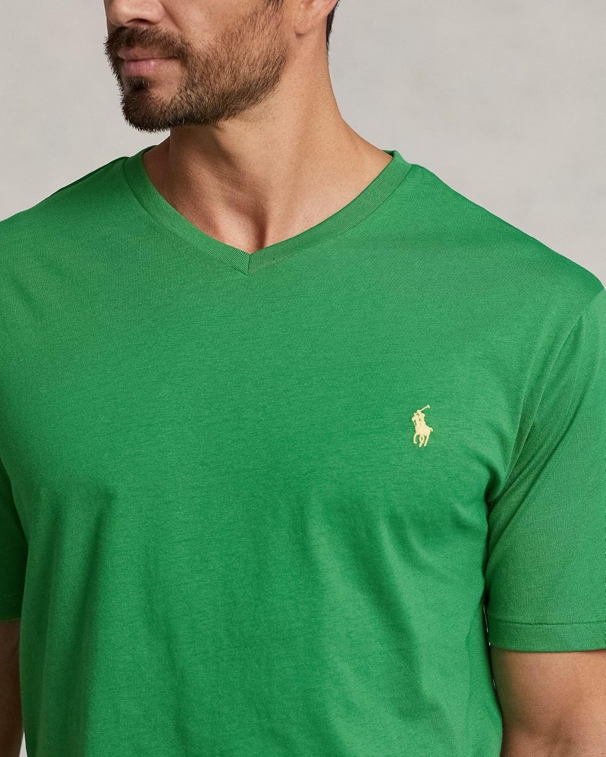 imagePOLO RALPH LAUREN Classic Fit VNeck TShirtLight Green