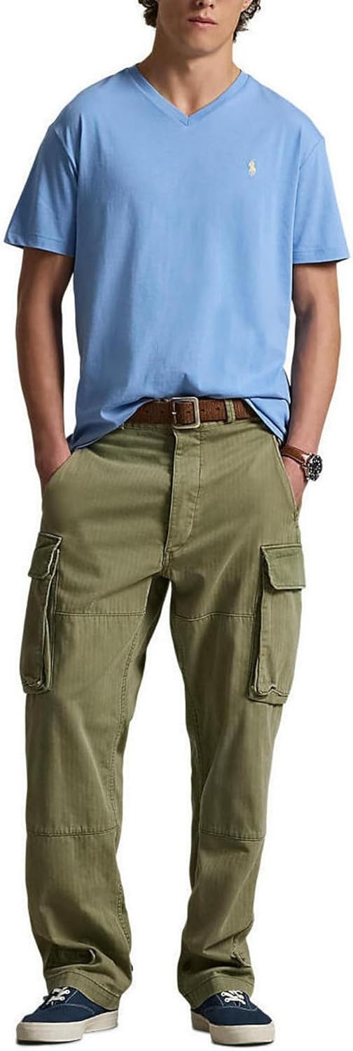 imagePOLO RALPH LAUREN Classic Fit VNeck TShirtOffice Blue