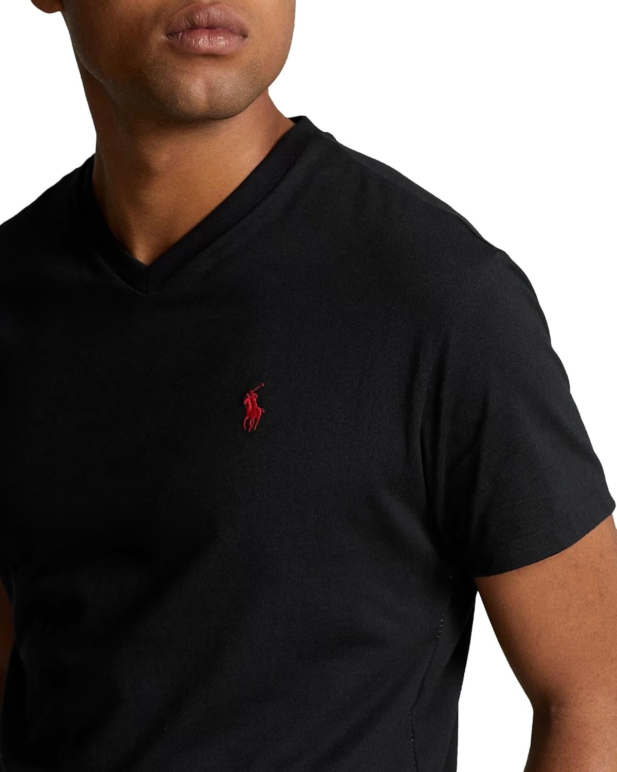 imagePOLO RALPH LAUREN Classic Fit VNeck TShirtRalph Lauren Black