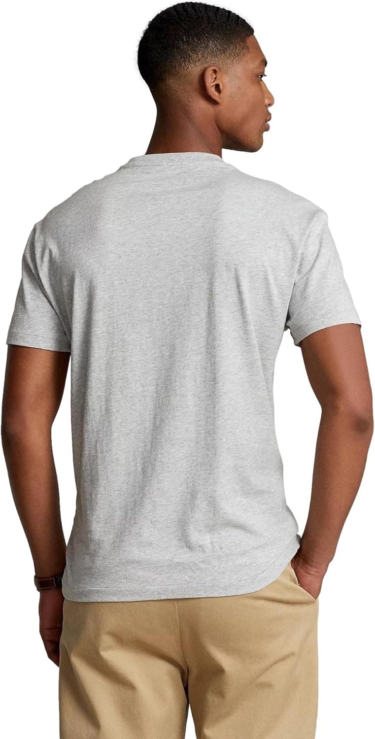 imagePOLO RALPH LAUREN Classic Fit VNeck TShirtRalph Lauren Grey Heather