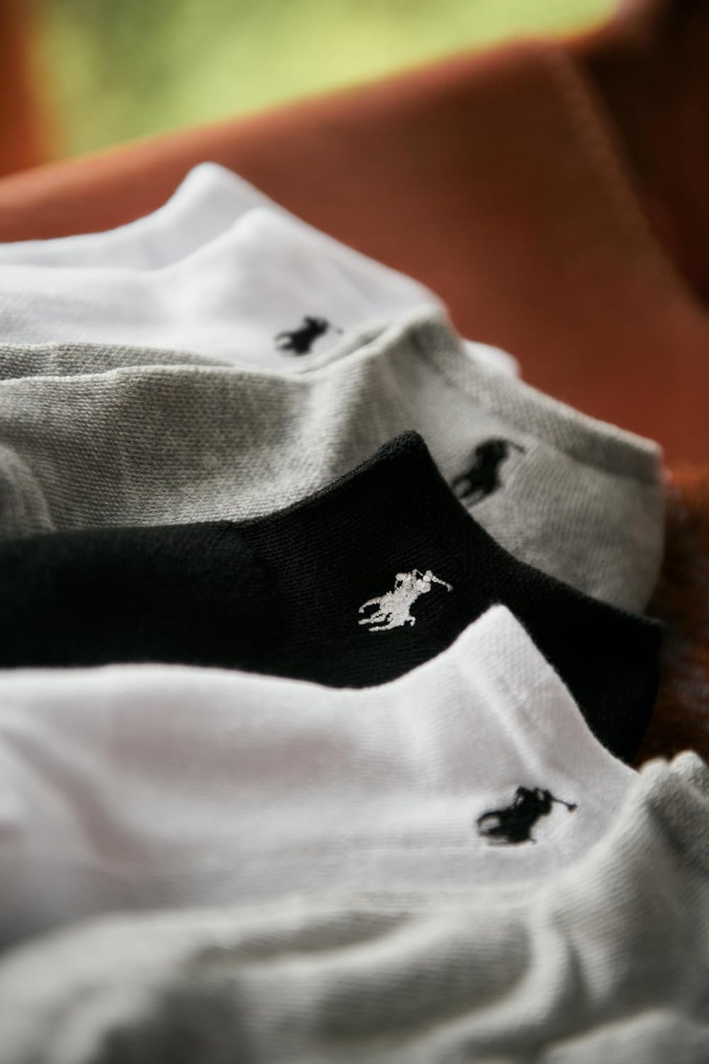 imagePOLO RALPH LAUREN Girls Athletic Performance Low Cut Soft Lightweight Comfort Socks 6PackPastel Cotton