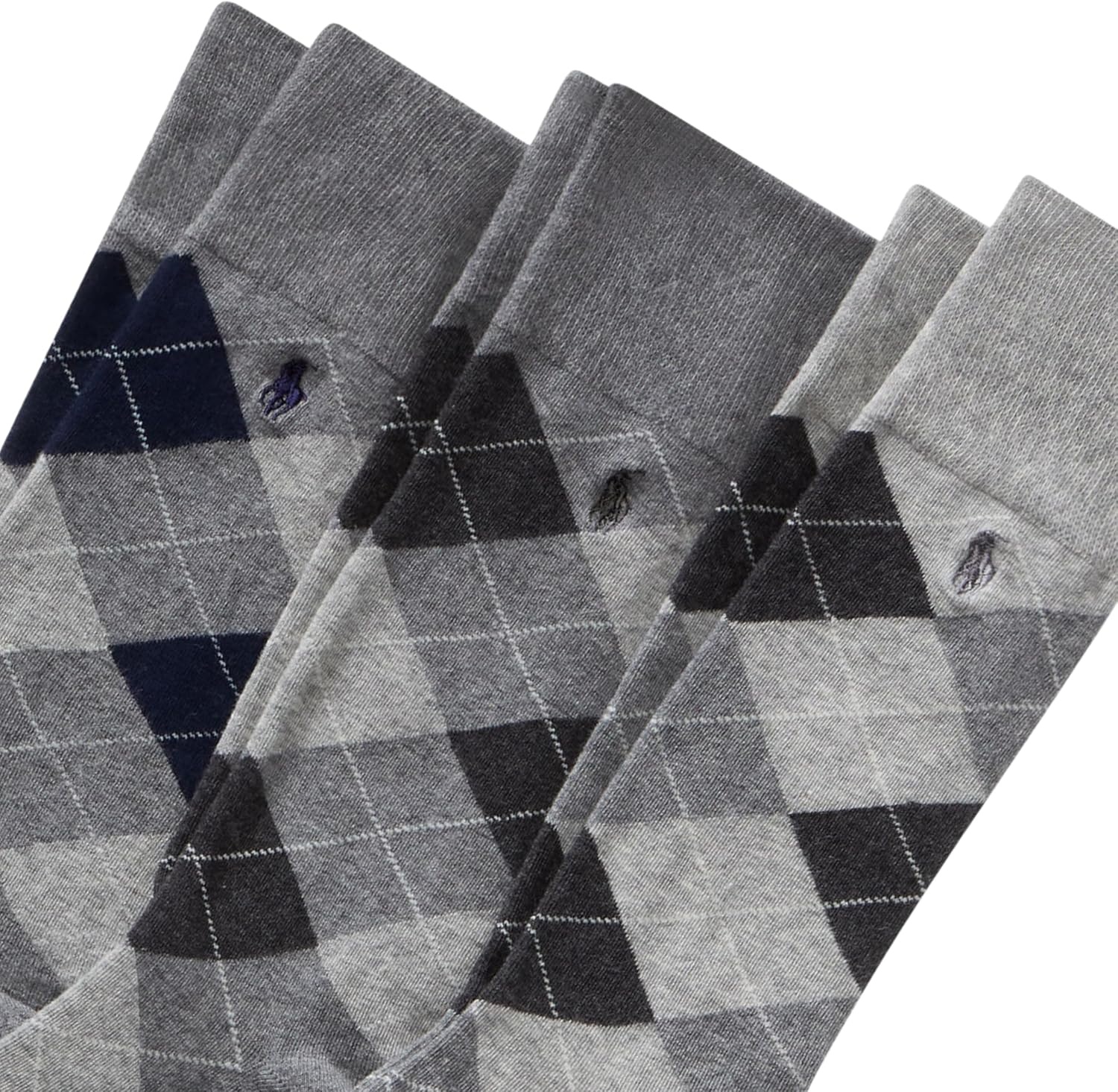 imagePOLO RALPH LAUREN Mens Casual Wool Ribbed Boot Crew Socks 1 Pair Pack Doer LambswoolCharcoal Assorted