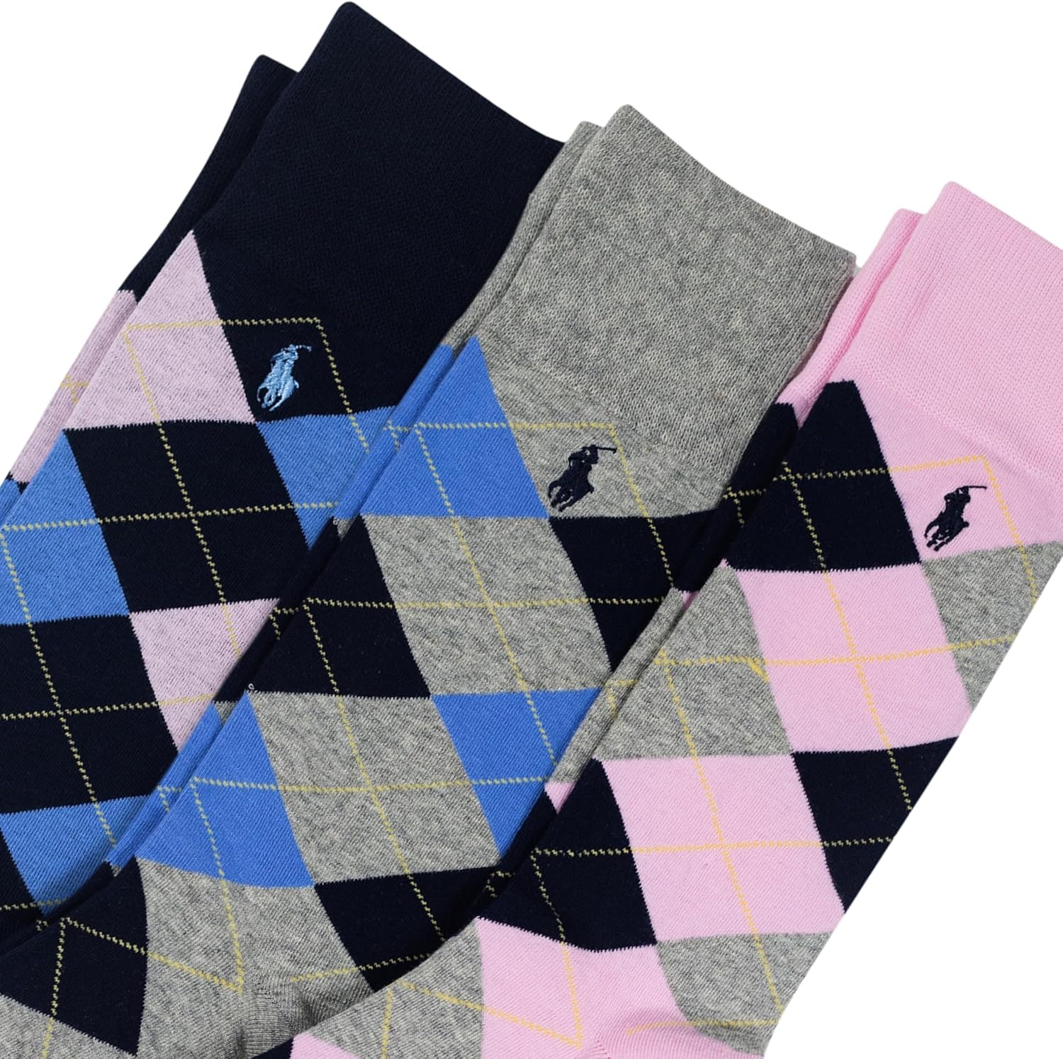 imagePOLO RALPH LAUREN Mens Casual Wool Ribbed Boot Crew Socks 1 Pair Pack Doer LambswoolPink Assorted