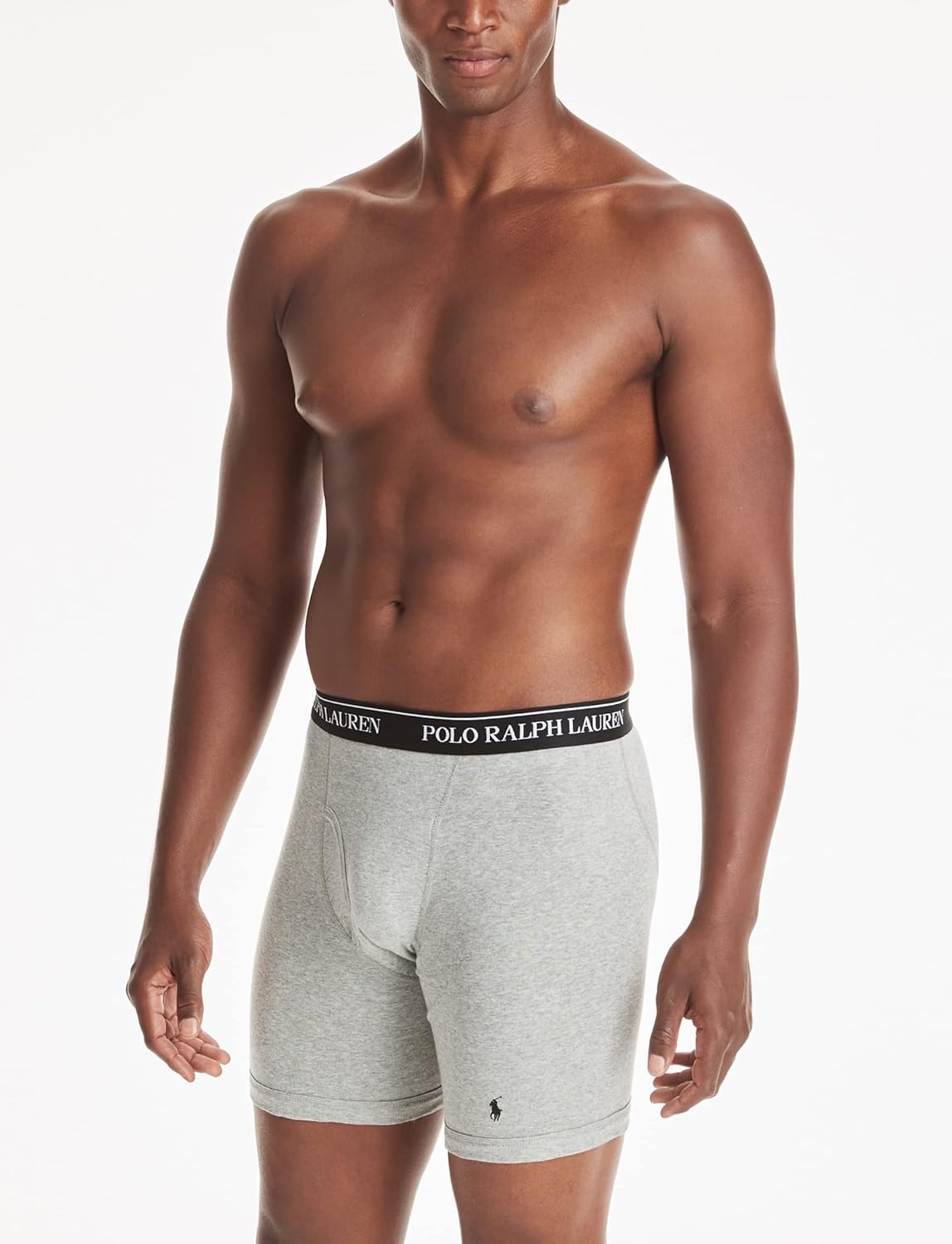 imagePOLO RALPH LAUREN Mens Classic Fit Cotton Boxer Briefs Trunks amp Long Leg Available 3PackAndoverMadisonPolo Black