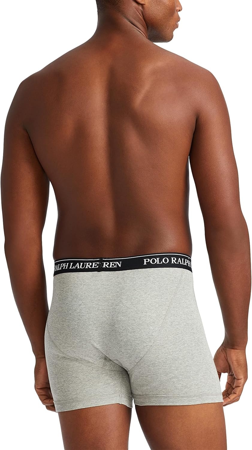 imagePOLO RALPH LAUREN Mens Classic Fit Cotton Boxer Briefs Trunks amp Long Leg Available 3PackAndoverMadisonPolo Black