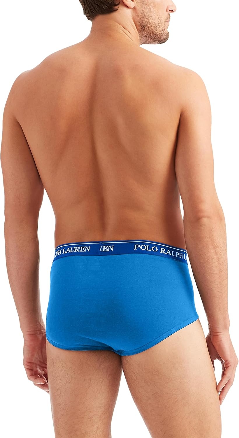 imagePOLO RALPH LAUREN Mens Classic Fit Cotton Briefs MultipacksRoyalBlueNavy 3 Pack