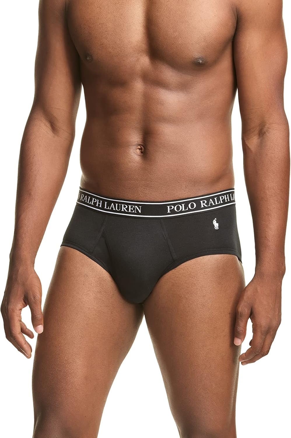 imagePOLO RALPH LAUREN Mens Classic Fit Stretch Briefs MultipackPolo BlackWhite 3 Pack