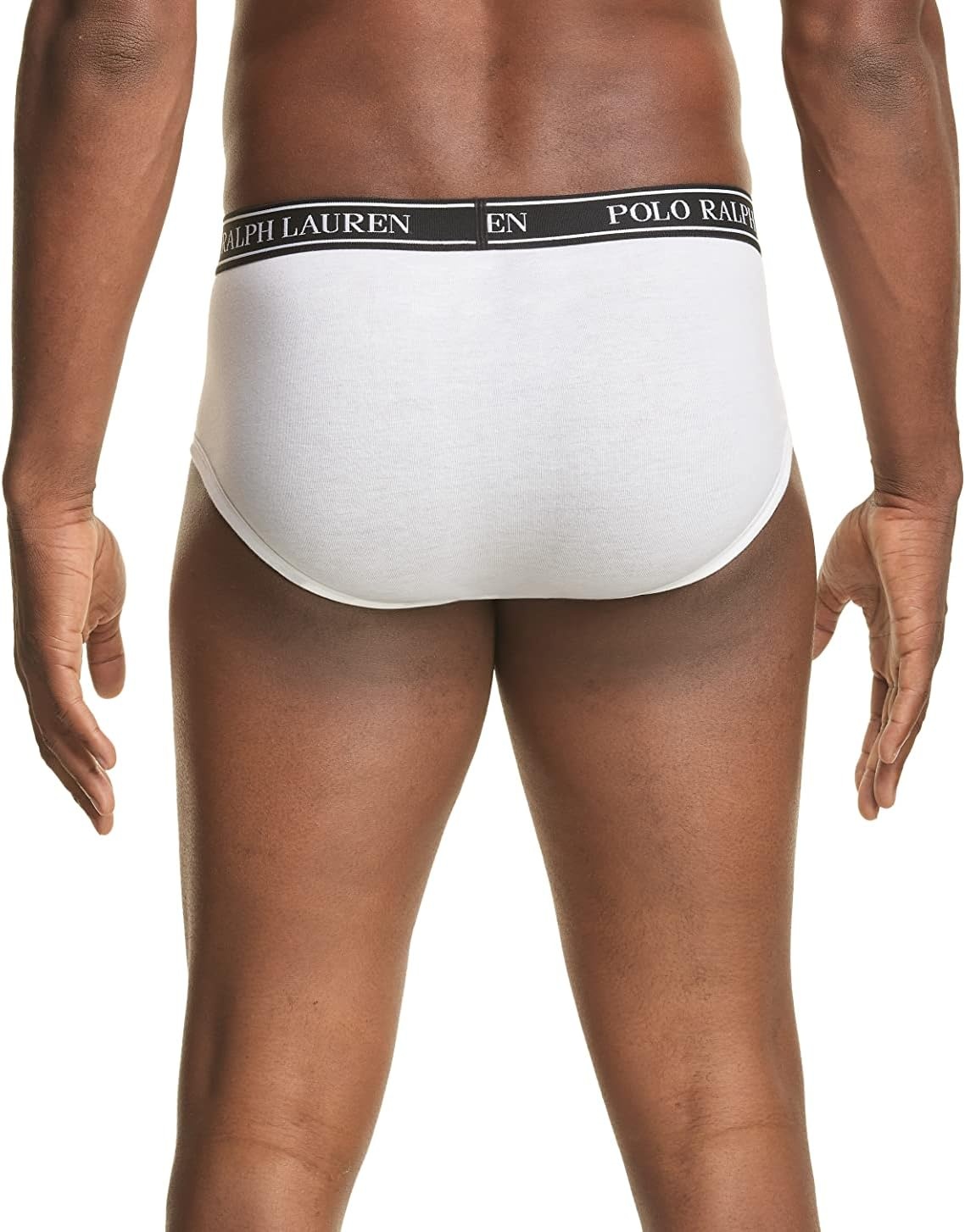 imagePOLO RALPH LAUREN Mens Classic Fit Stretch Briefs MultipackWhiteNavy 3 Pack