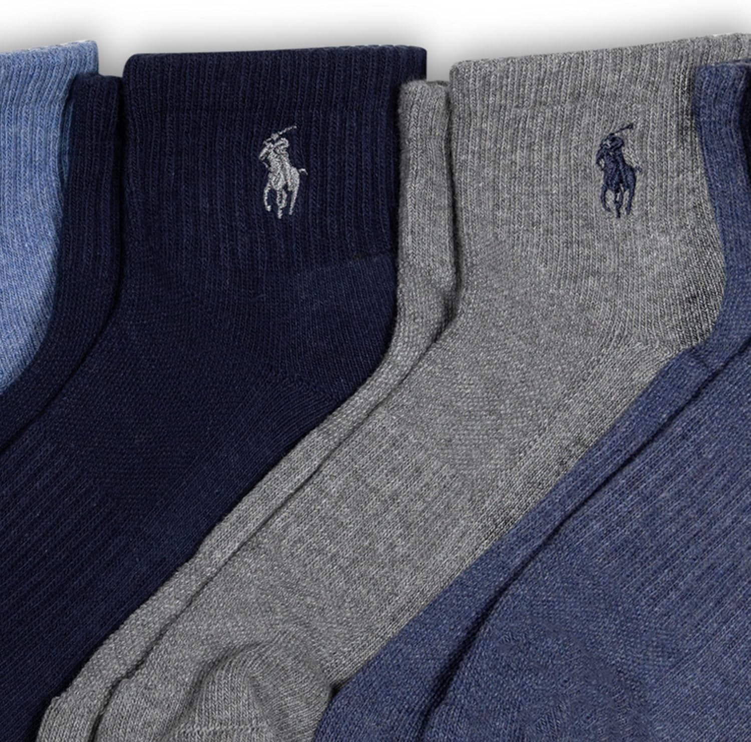 imagePOLO RALPH LAUREN Mens Performance Cotton Quarter SocksDenim