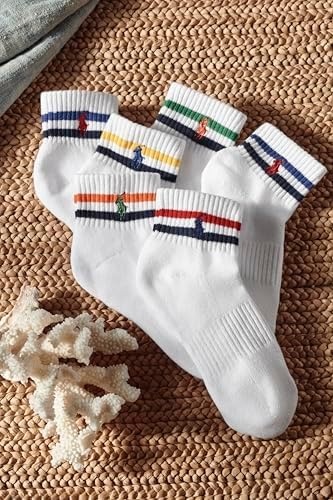 imagePOLO RALPH LAUREN Mens Performance Cotton Quarter SocksGray Heather Assorted