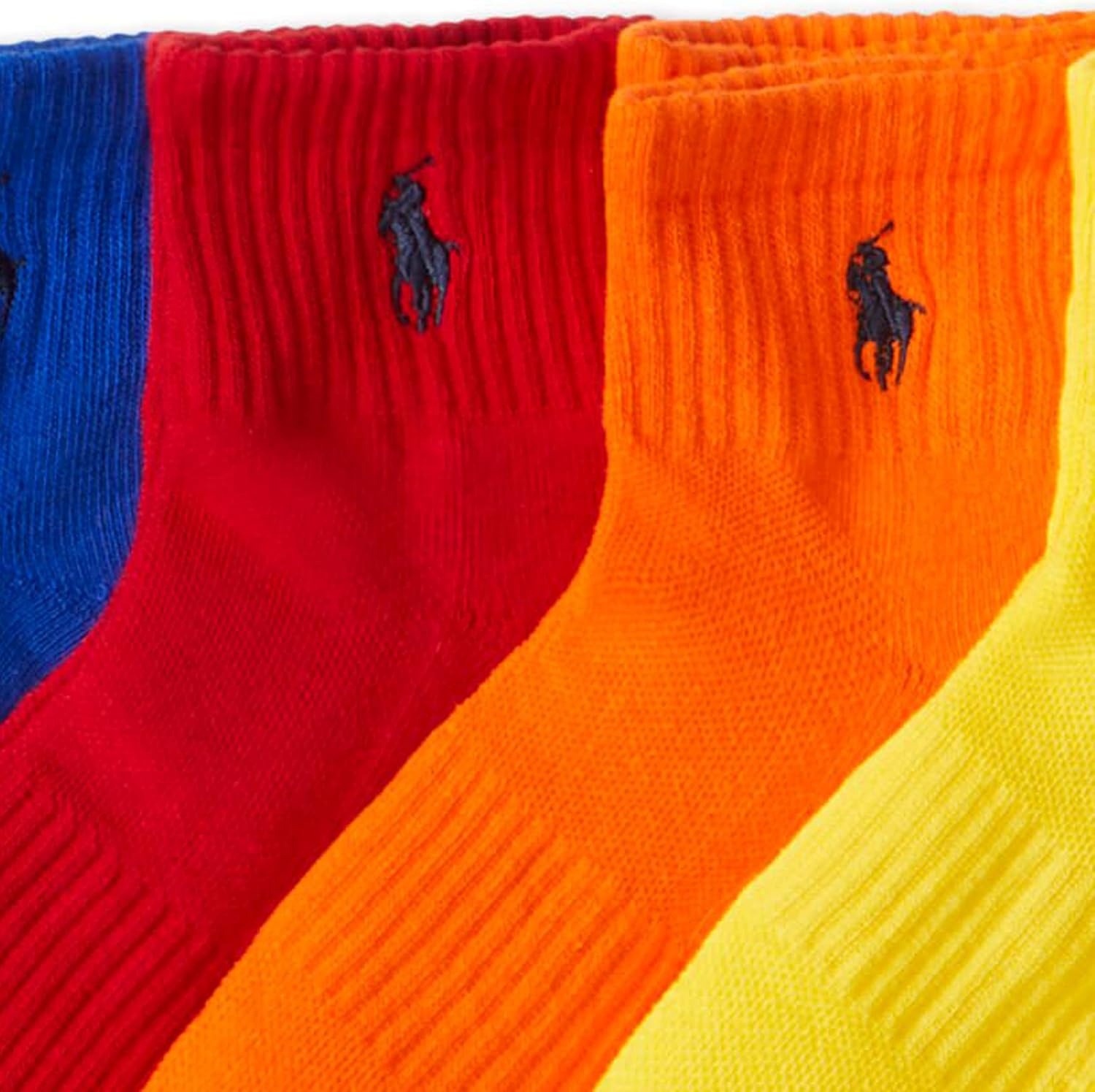 imagePOLO RALPH LAUREN Mens Performance Cotton Quarter SocksSolid Bright