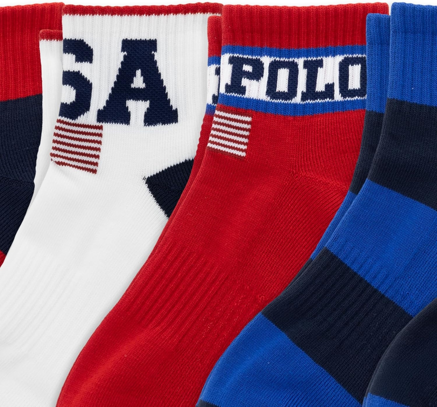 imagePOLO RALPH LAUREN Mens Performance Cotton Quarter SocksUsa Stadium