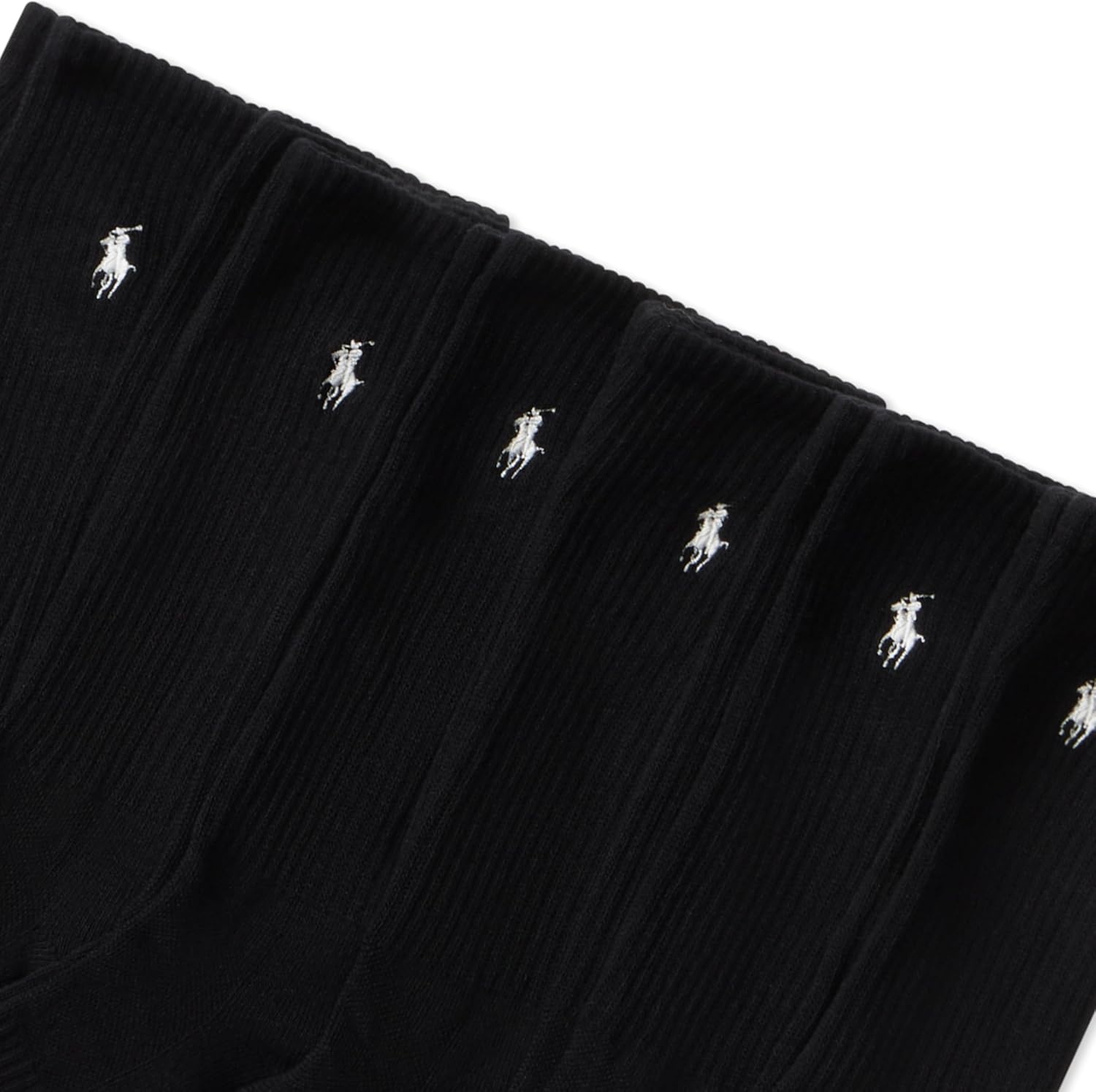 imagePOLO RALPH LAUREN Mens Performance Crew Socks 6 PackBlack