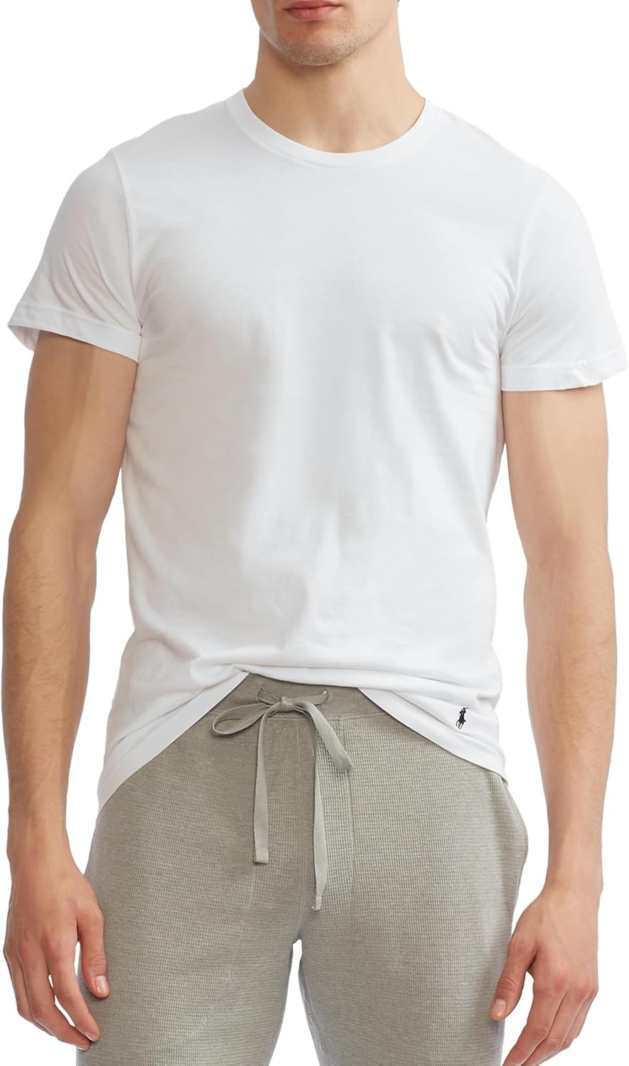 imagePOLO RALPH LAUREN Mens TShirt 3Pack Classic Mens Cotton Crewneck Shirts MoistureWicking Long Big amp TallNavyWhite WhiteNavy BlackWhite 3 Pack