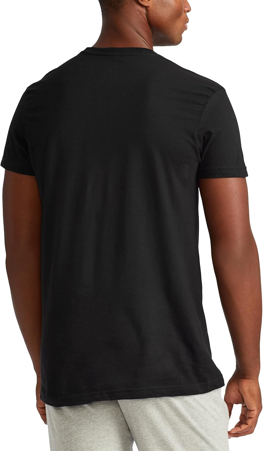imagePOLO RALPH LAUREN Mens TShirt 3Pack Classic Mens Cotton Crewneck Shirts MoistureWicking Long Big amp TallPolo BlackRed 3 Pack