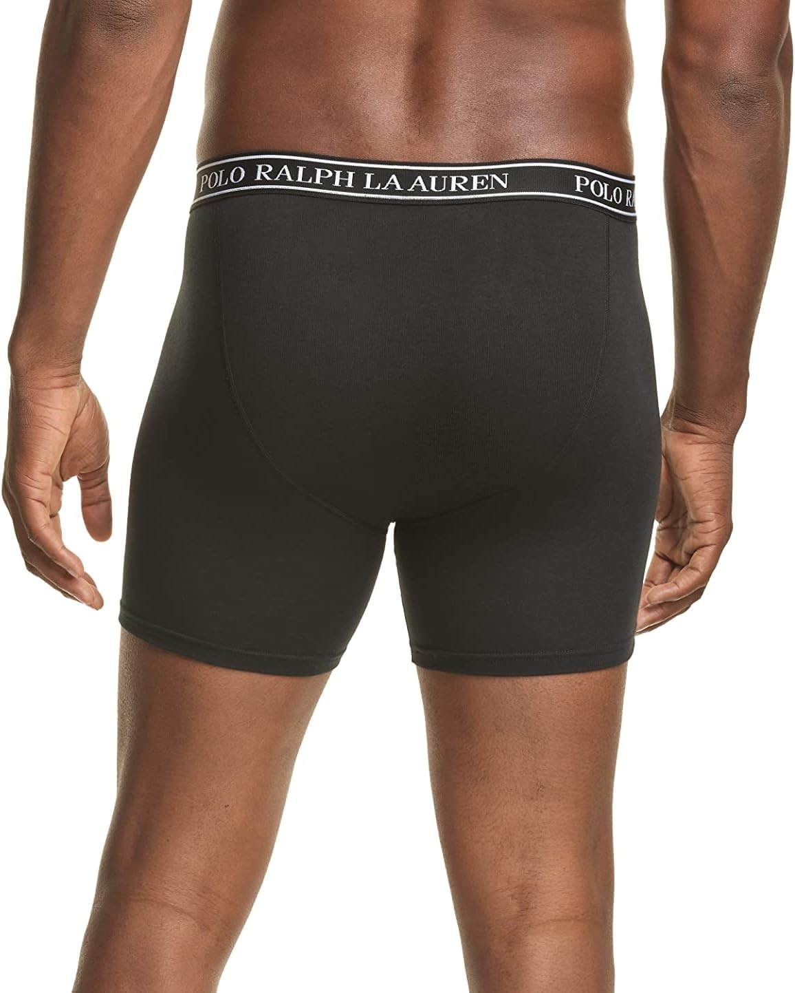 imagePOLO RALPH LAUREN Underwear Boxer Brief 3Pack Stretch Classic Fit Moisture Wicking Pouch Regular Trunk amp Long LegPolo BlackWhite 3 Pack