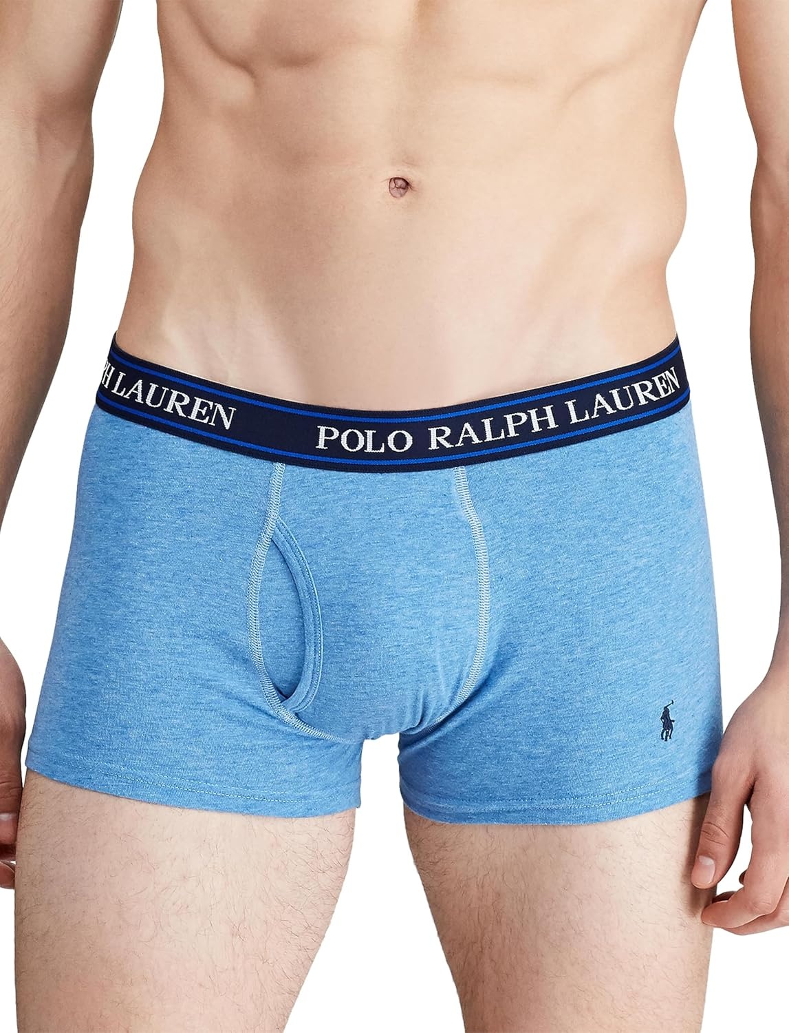 imagePOLO RALPH LAUREN Underwear Boxer Brief 3Pack Stretch Classic Fit Moisture Wicking Pouch Regular Trunk amp Long LegRoyal Heather Blue HeatherBlue 3 Pack