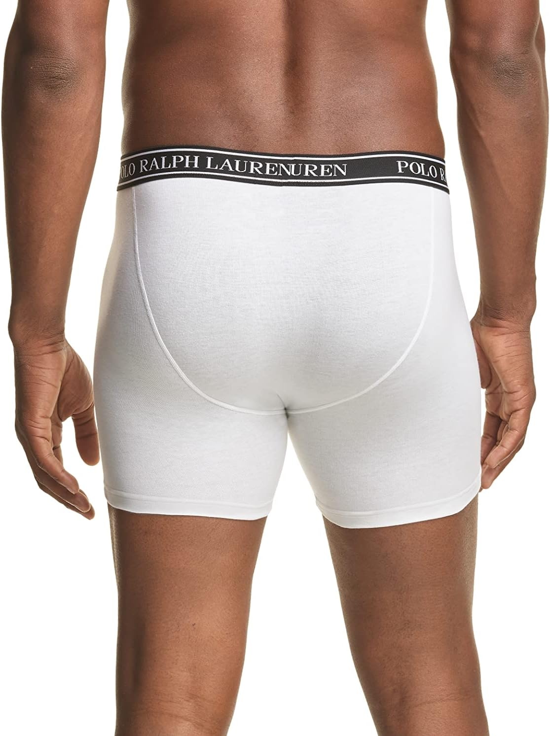 imagePOLO RALPH LAUREN Underwear Boxer Brief 3Pack Stretch Classic Fit Moisture Wicking Pouch Regular Trunk amp Long LegWhitePolo Black 3 Pack