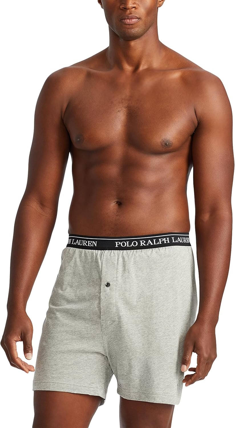 imagePOLO RALPH LAUREN Underwear Boxers Pack 3Pack Classic Fit Cotton Knit Boxer 100 Cotton Moisture Wicking BoxersAndoverMadisonPolo Black