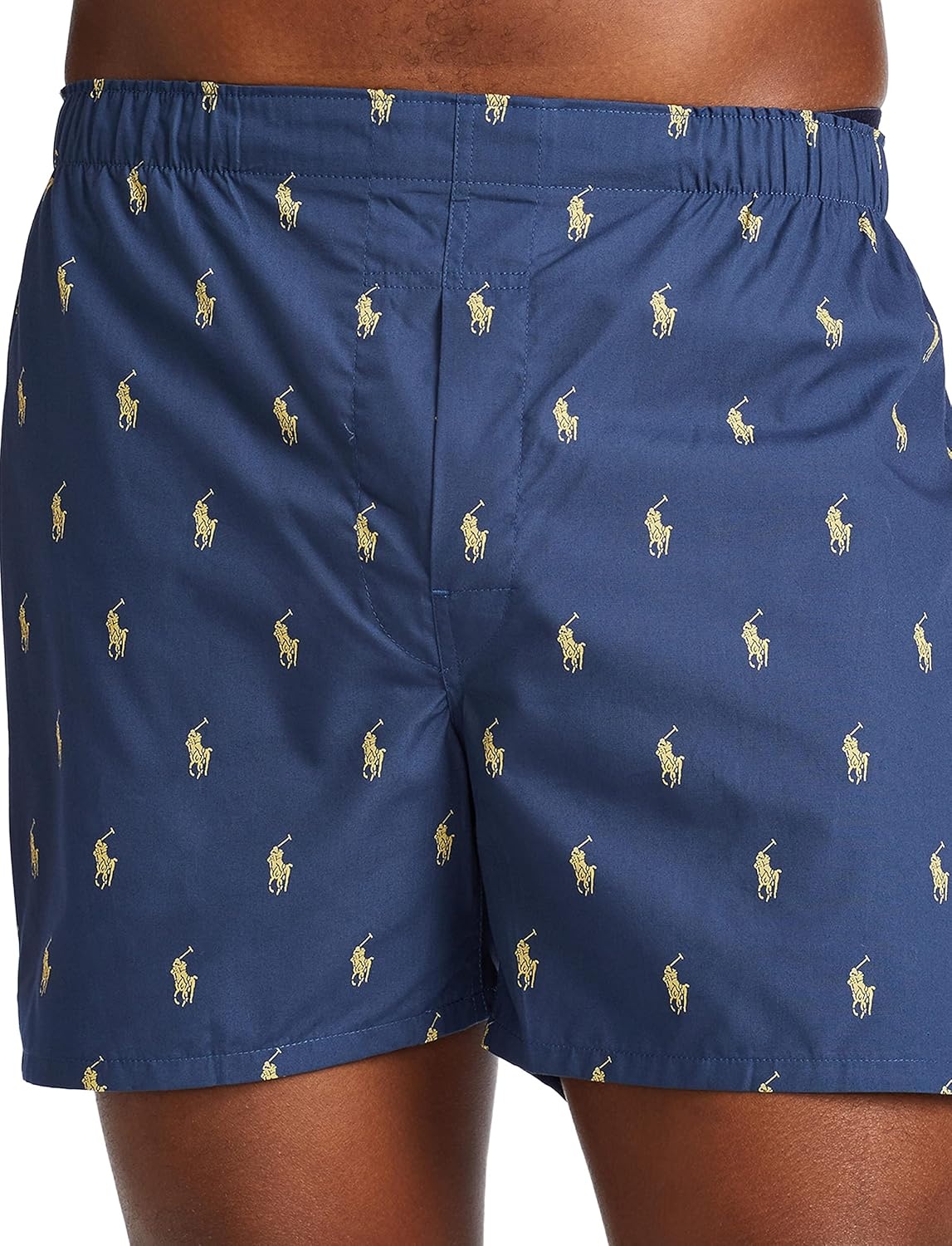 imagePOLO RALPH LAUREN Underwear Boxers Pack 3Pack Classic Fit Cotton Woven Mens Underwear Big amp Tall AvailbleNavyYellow StripeNavy PlaidYellow 3 Pack