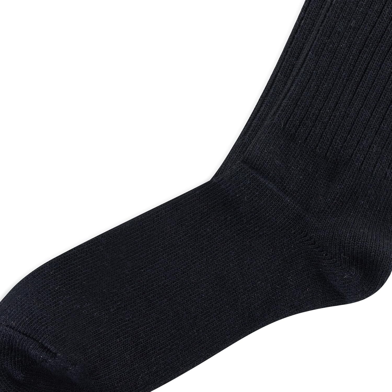 imagePOLO RALPH LAUREN Womens Casual Solid Color Crew Socks 1 Pair Combed Cotton ComfortCoal