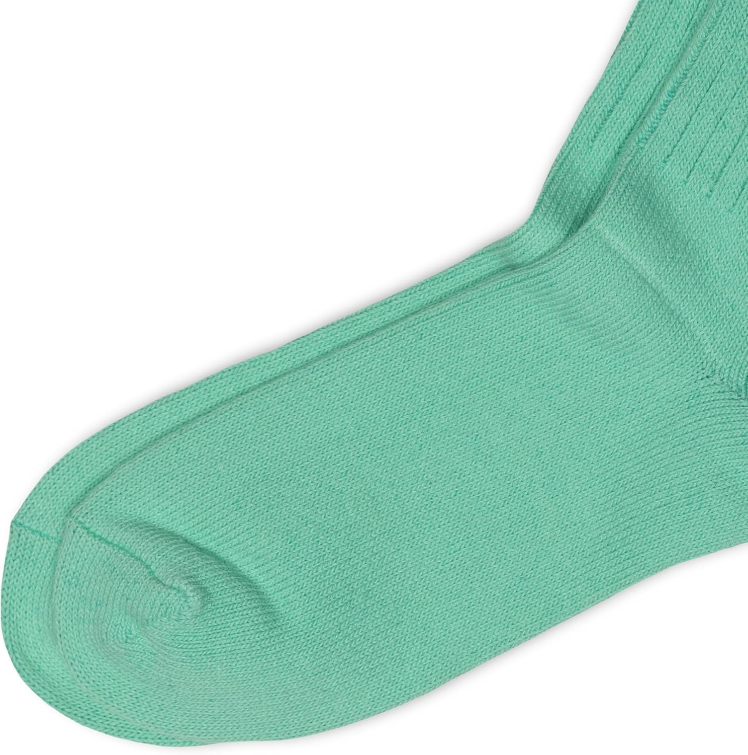 imagePOLO RALPH LAUREN Womens Casual Solid Color Crew Socks 1 Pair Combed Cotton ComfortGreen