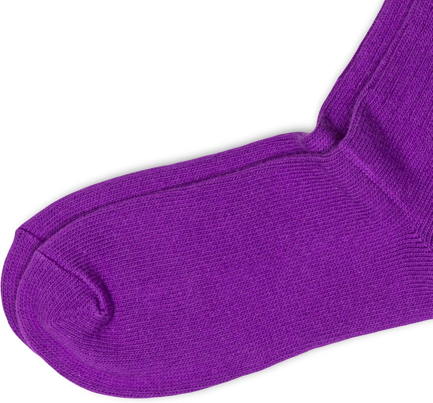 imagePOLO RALPH LAUREN Womens Casual Solid Color Crew Socks 1 Pair Combed Cotton ComfortPurple
