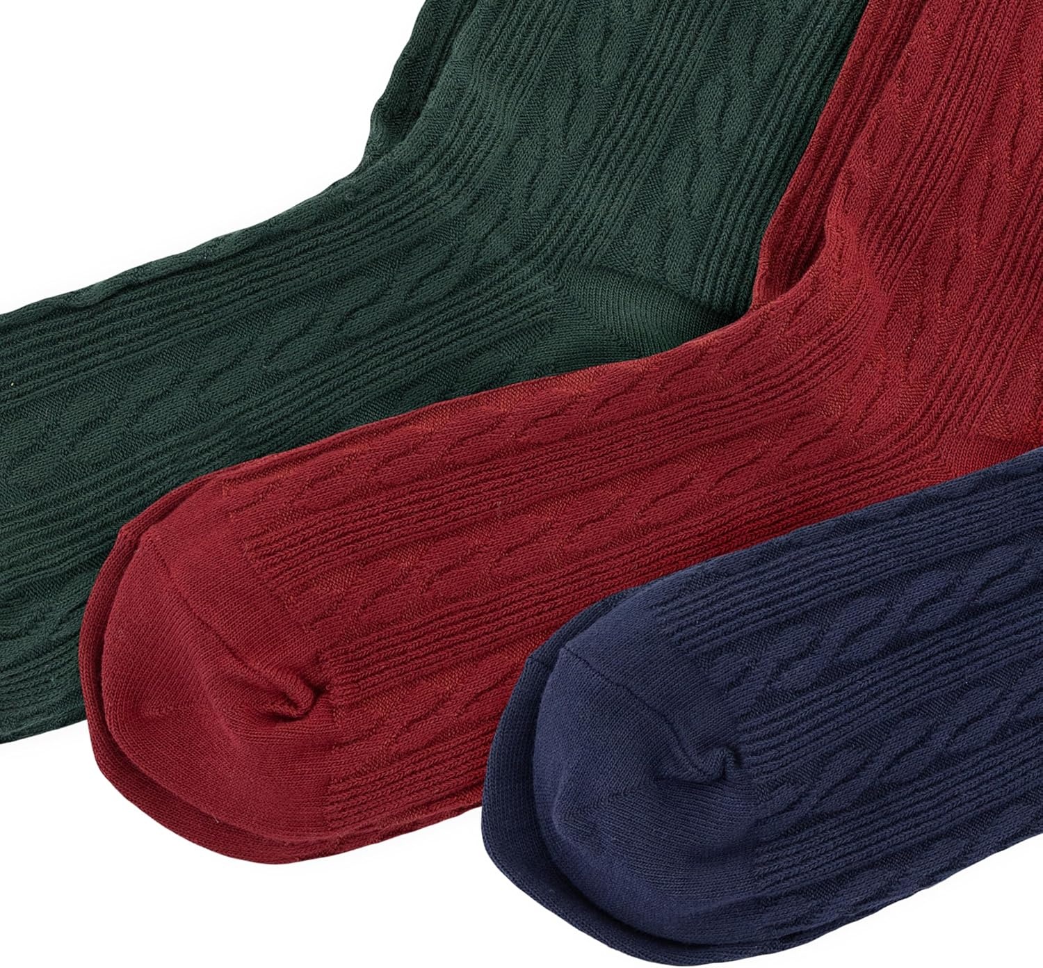 imagePOLO RALPH LAUREN Womens Classic Cotton Cable Crew Socks 3 Pair Pack Soft Cotton ComfortNavy Assorted