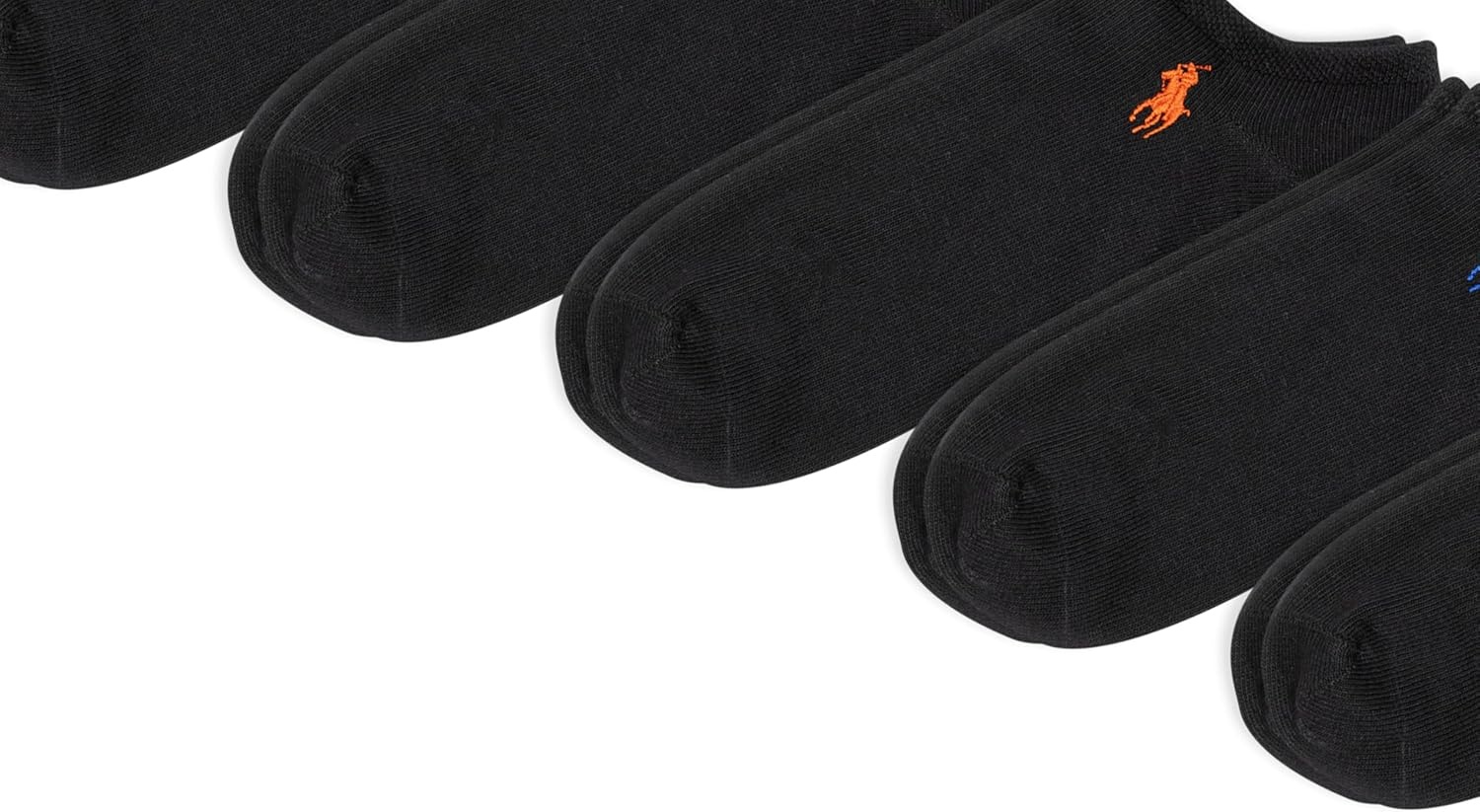 imagePOLO RALPH LAUREN Womens Classic Sport Flat Knit LowCut Socks 6PackBlack Assorted