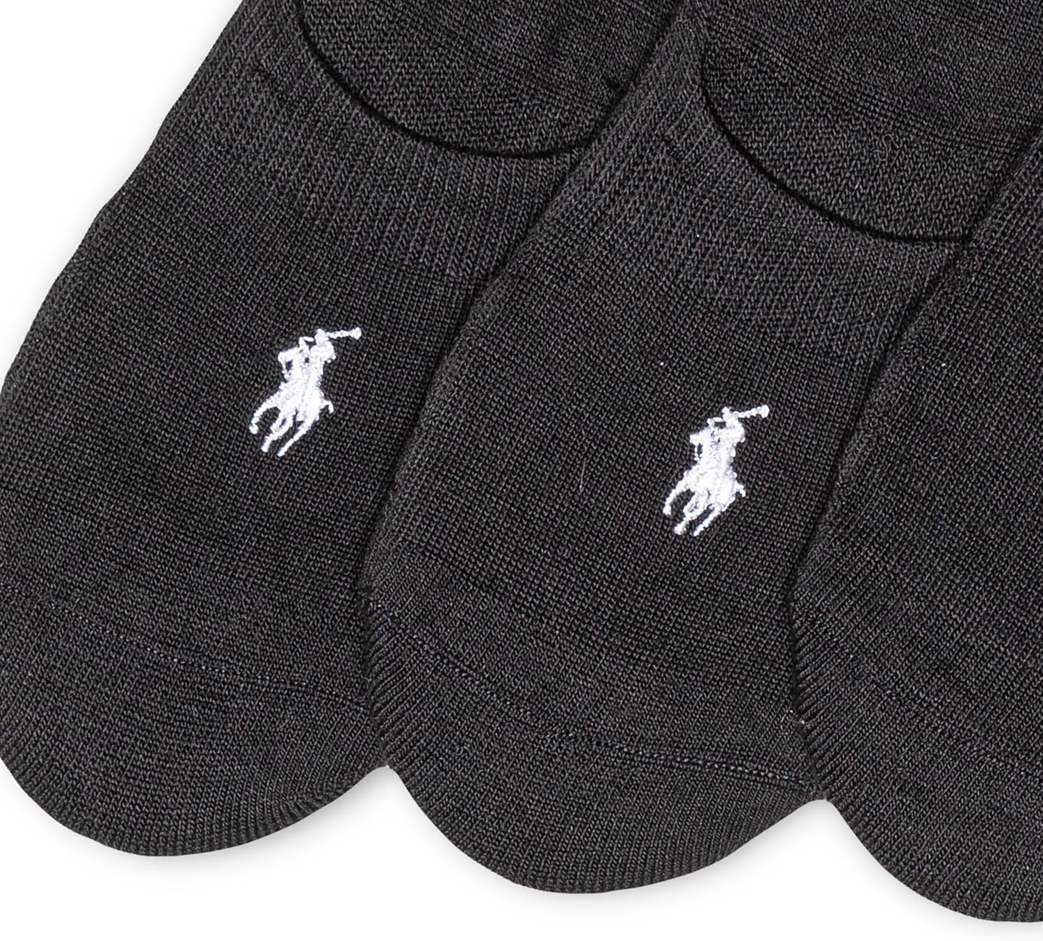 imagePOLO RALPH LAUREN Womens Classic Sport Sneaker Liner Socks 3 Pair Pack Nonslip Gripper amp Arch SupportBlack