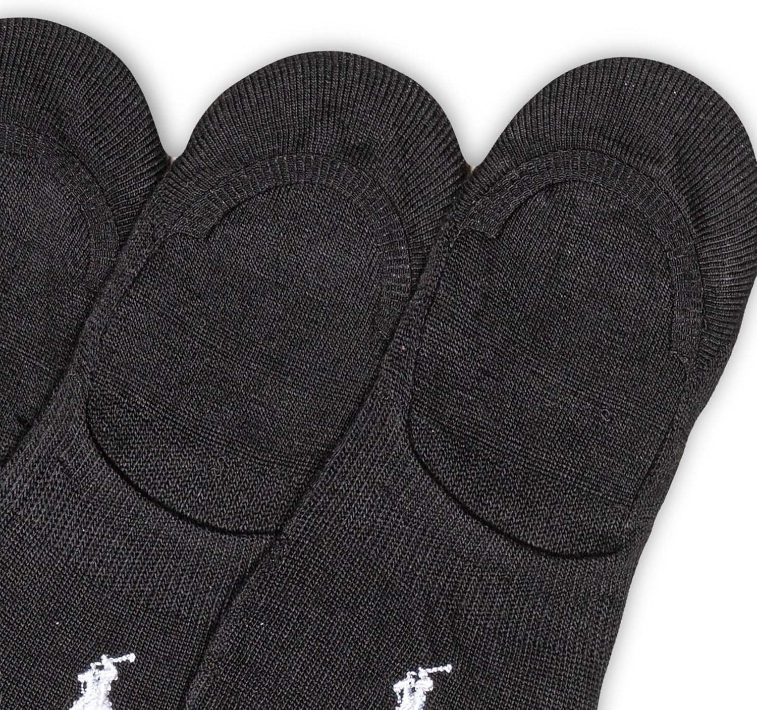 imagePOLO RALPH LAUREN Womens Classic Sport Sneaker Liner Socks 3 Pair Pack Nonslip Gripper amp Arch SupportBlack