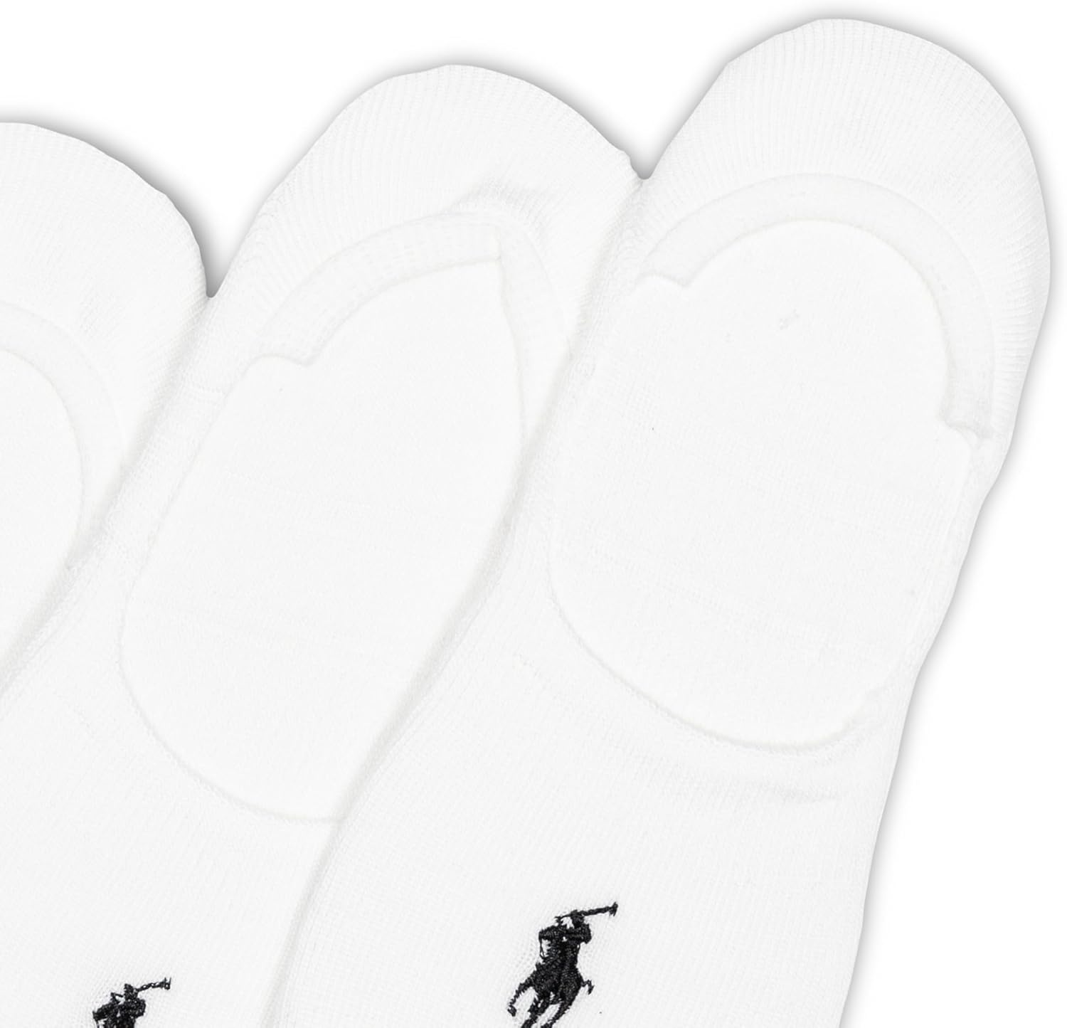 imagePOLO RALPH LAUREN Womens Classic Sport Sneaker Liner Socks 3 Pair Pack Nonslip Gripper amp Arch SupportWhite