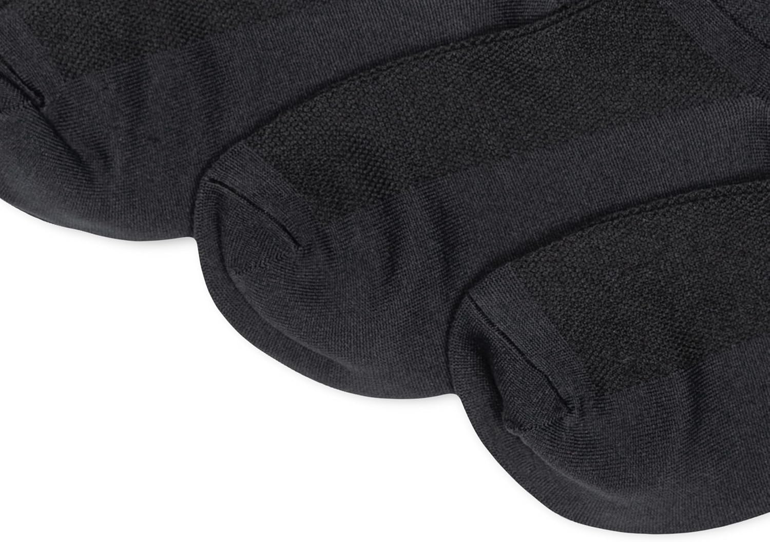 imagePOLO RALPH LAUREN Womens Microfiber Double Tab No Show Socks 3 Pair PackBlack