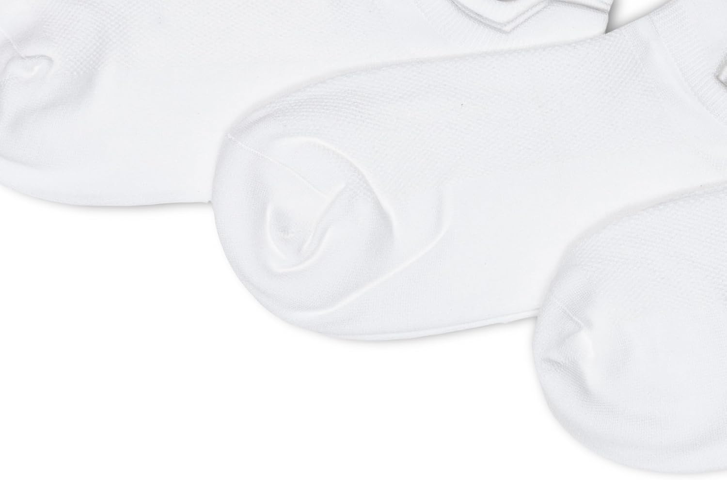 imagePOLO RALPH LAUREN Womens Microfiber Double Tab No Show Socks 3 Pair PackWhite