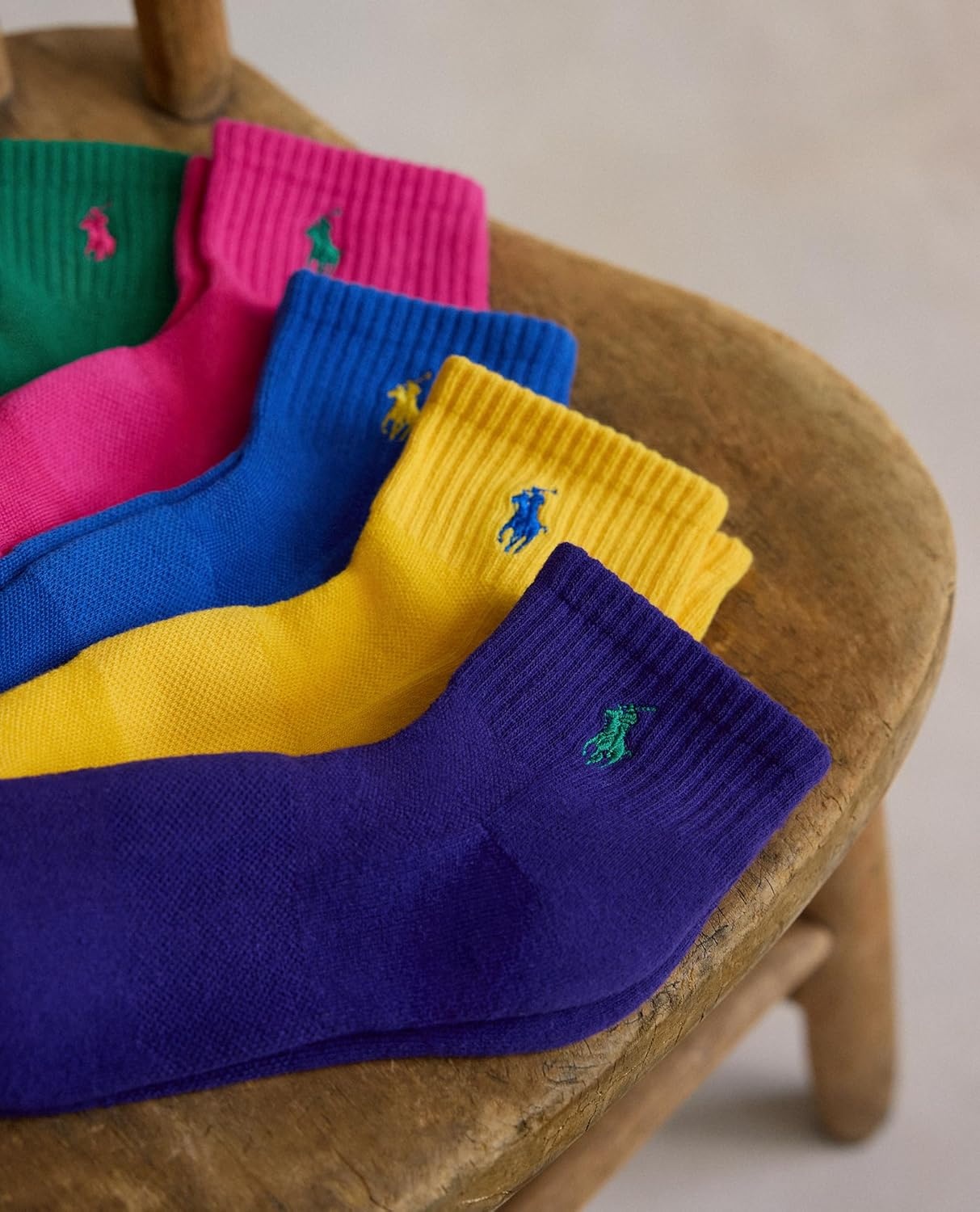 imagePOLO RALPH LAUREN Womens Performance Cotton Ankle Socks 6 Pair Pack Breathable Mesh amp Sport CushioningSoft Pink
