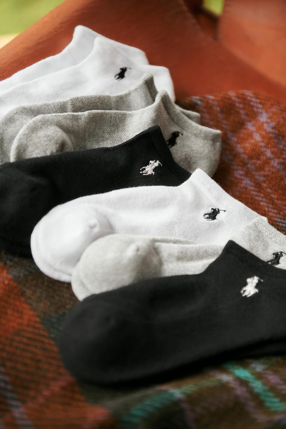 imagePOLO RALPH LAUREN Womens Performance Cotton Low Cut Socks 6PackBlack