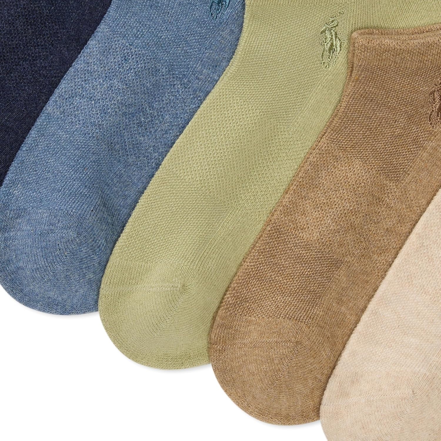 imagePOLO RALPH LAUREN Womens Performance Cotton Low Cut Socks 6PackOatmeal Heather Assorted