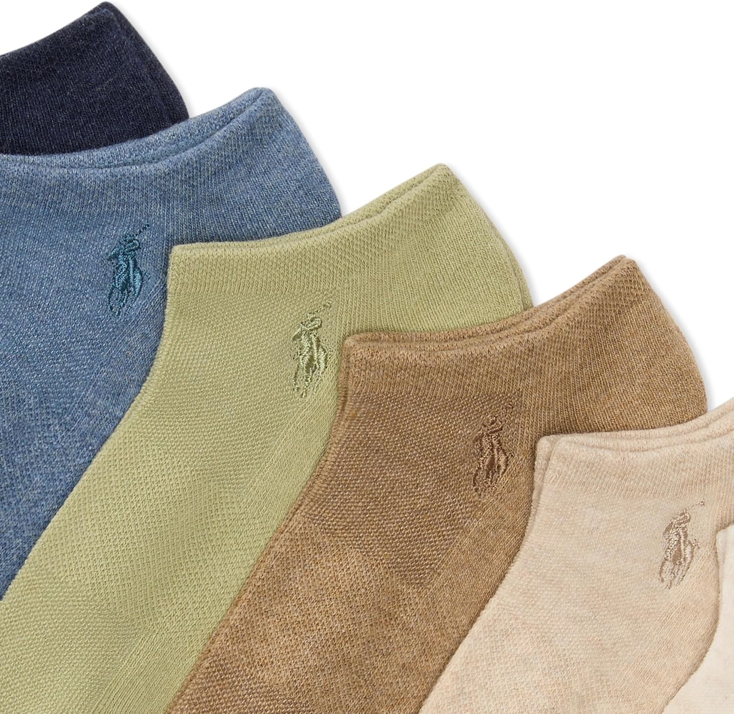 imagePOLO RALPH LAUREN Womens Performance Cotton Low Cut Socks 6PackOatmeal Heather Assorted