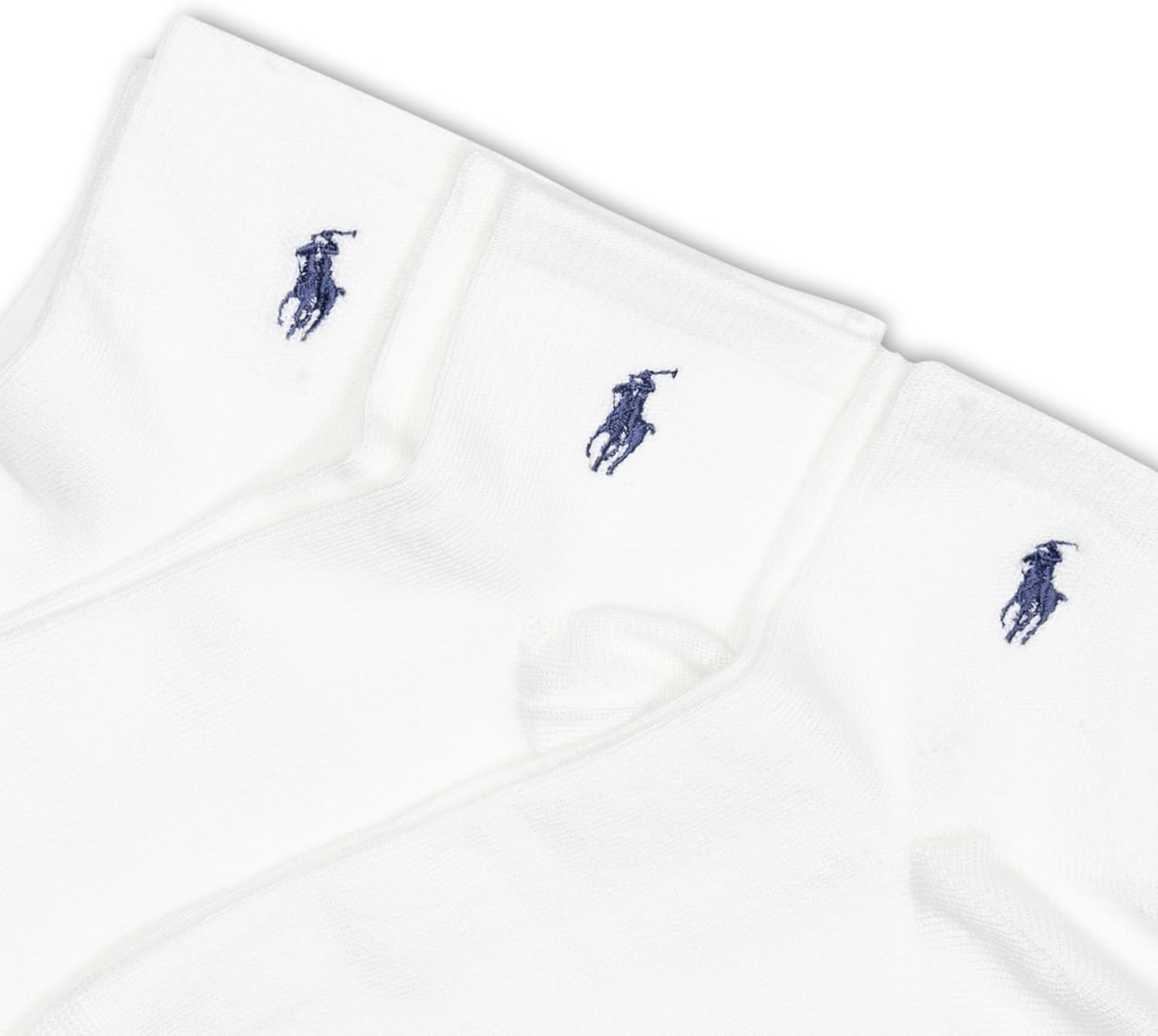 imagePOLO RALPH LAUREN Womens Super Soft Ankle Socks 3 Pair Pack Reinforced Heel amp ToeWhite