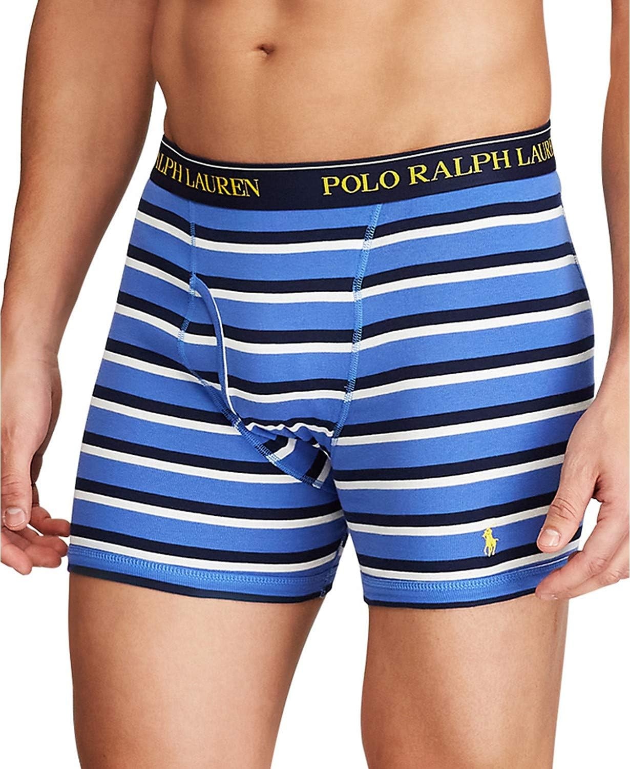 imagePOLO RALPH LAUREN mens Classic Fit Breathable Mesh Boxer Briefs 3packBlue navy