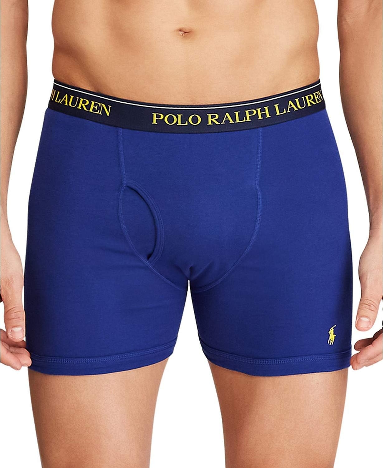 imagePOLO RALPH LAUREN mens Classic Fit Breathable Mesh Boxer Briefs 3packBlue navy