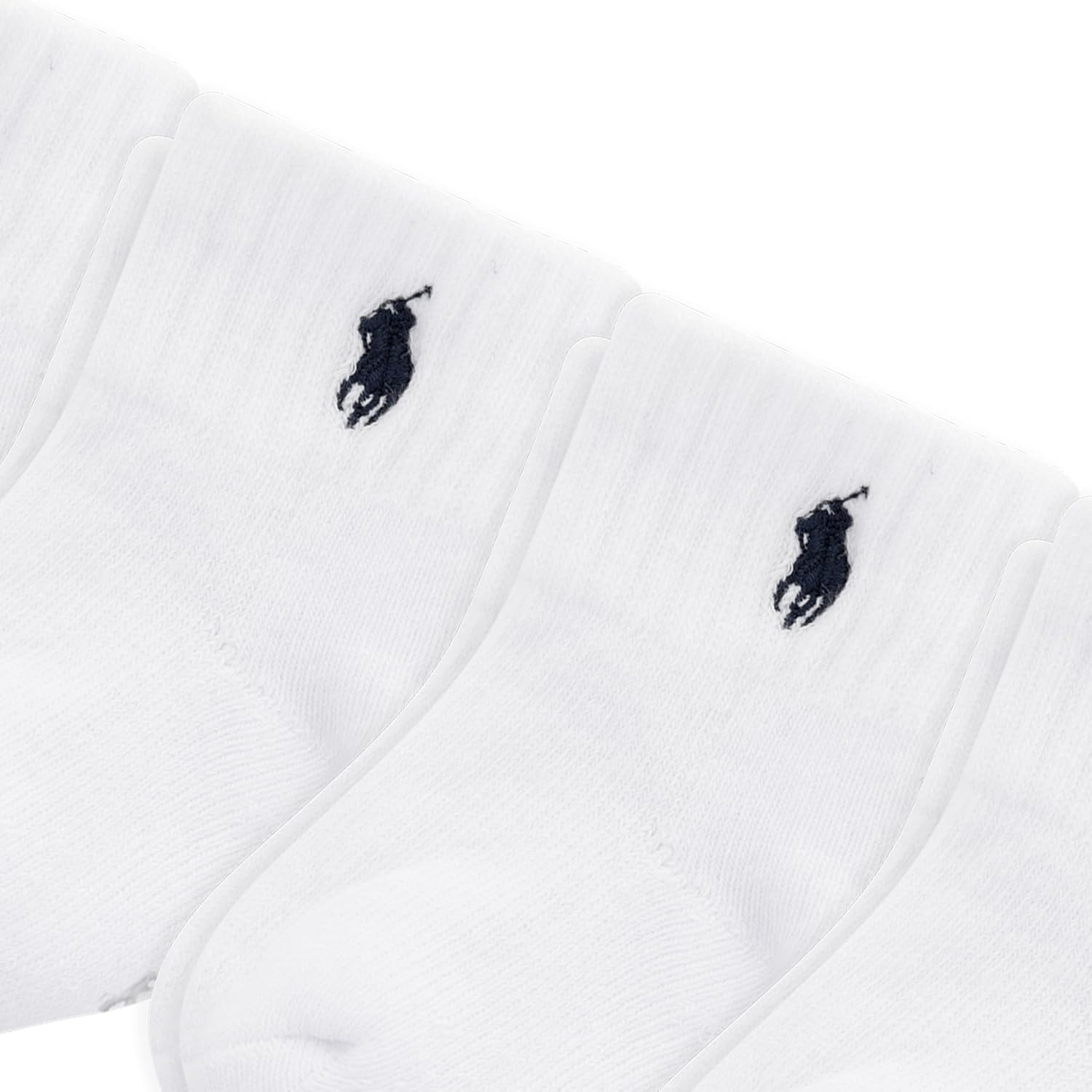 imagePolo Ralph Lauren Babys Classic Sport Ankle Socks 6 Pair Pack Soft Stretchy Yarn amp Stay Up TopWhite Navy Cotton