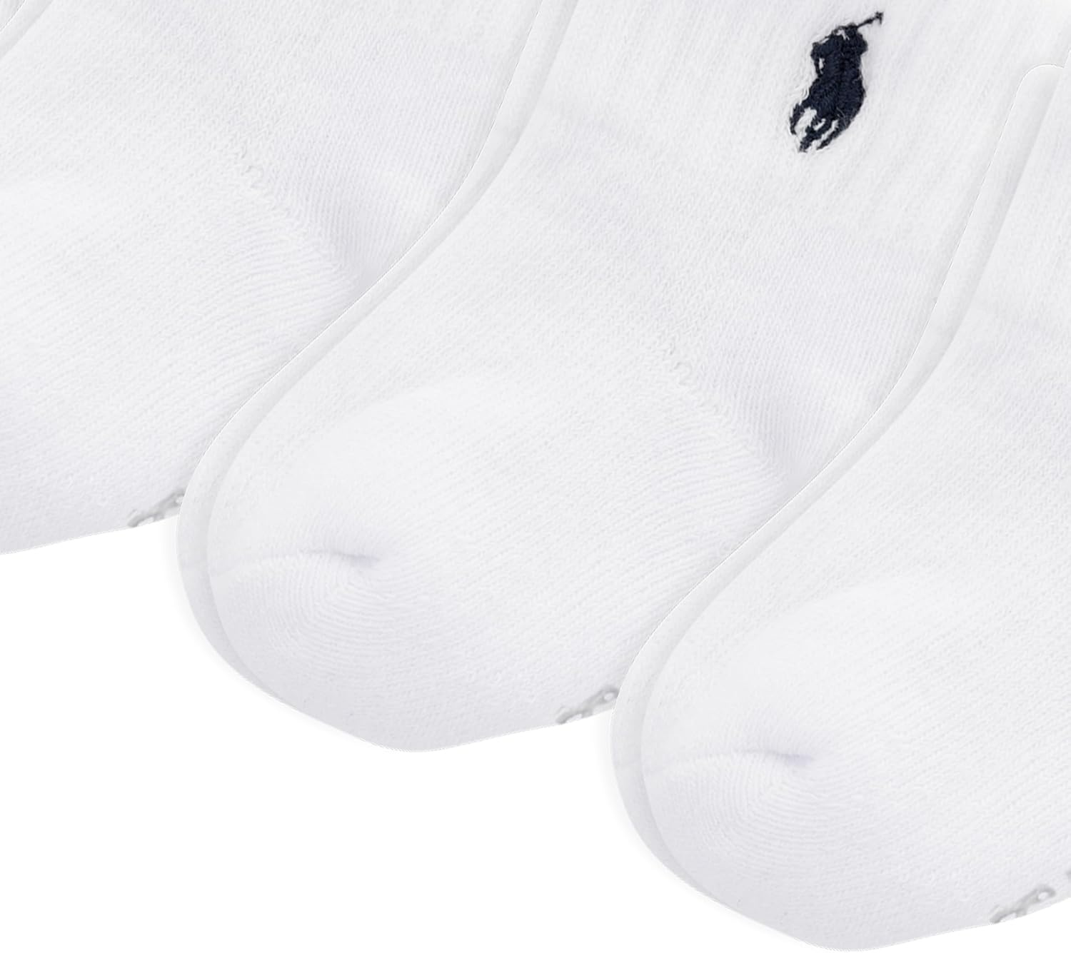 imagePolo Ralph Lauren Babys Classic Sport Ankle Socks 6 Pair Pack Soft Stretchy Yarn amp Stay Up TopWhite Navy Cotton